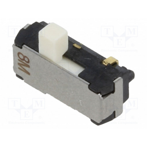 CL-SB-12A-12; Switch: slide; Pos: 2; SPDT; 0.2A/12VDC; ON-ON; Mounting: SMT; Nidec Copal Electronics