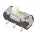 CL-SB-22B-01; Switch: slide; Pos: 2; DPDT; 0.2A/12VDC; ON-ON; Mounting: SMT; Nidec Copal Electronics