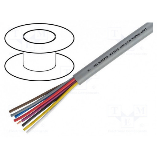 00100004; Wire; ÖLFLEX® CLASSIC 100; 2x0,5mm2; unshielded; 300/500V; PVC; Cu; LAPP KABEL 00100004; Wire; ÖLFLEX® CLASSIC 100; 2x0,5mm2; unshielded; 300/500V; PVC; Cu; LAPP KABEL