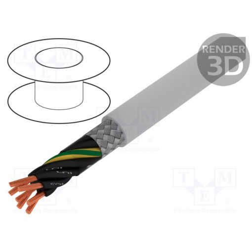 1136507; Wire; ÖLFLEX® CLASSIC 115 CY; 7G4mm2; tinned copper braid; PVC; LAPP KABEL