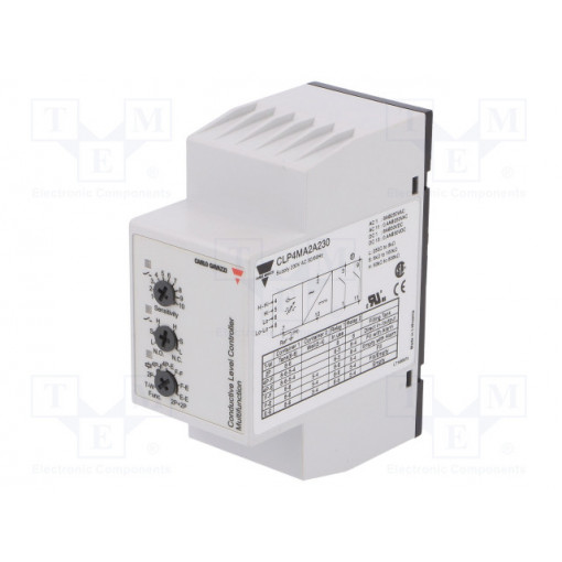 CLP4MA2A230; Module: level monitoring relay; conductive fluid level; 230VAC; CARLO GAVAZZI CLP4MA2A230; Module: level monitoring relay; conductive fluid level; 230VAC; CARLO GAVAZZI