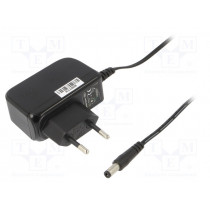 CLW-0909-W2E-ER25; Power supply: switched-mode; 9VDC; 1A; Out: 5,5/2,5; 9W; Plug: EU; CELLEVIA POWER