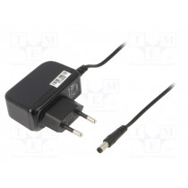 CLW-1212-W2E-ER25; Power supply: switched-mode; 12VDC; 1A; Out: 5,5/2,5; 12W; Plug: EU; CELLEVIA POWER