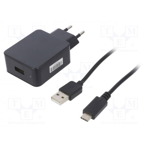 CLW-1505-W2E-ERCU; Power supply: switched-mode; 5VDC; 3A; Out: USB C; 15W; Plug: EU; CELLEVIA POWER
