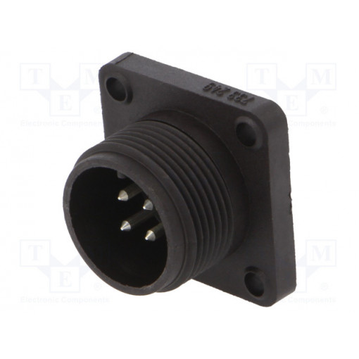 932449100 CM 02 E 14S-2 P; Connector: circular; socket; Series: CM; IP67; PIN: 4; male; 10A; 50V; HIRSCHMANN 932449100 CM 02 E 14S-2 P; Connector: circular; socket; Series: CM; IP67; PIN: 4; male; 10A; 50V; HIRSCHMANN