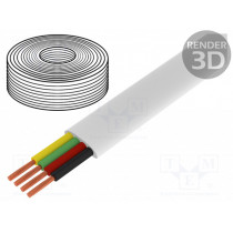 CM04W; Wire: telecommunication cable; stranded; white; 100m; 0÷60°C; LOGILINK CM04W; Wire: telecommunication cable; stranded; white; 100m; 0÷60°C; LOGILINK
