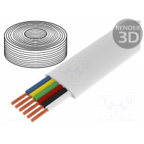 CM06W; Wire: telecommunication cable; stranded; white; 100m; 0÷60°C; LOGILINK CM06W; Wire: telecommunication cable; stranded; white; 100m; 0÷60°C; LOGILINK