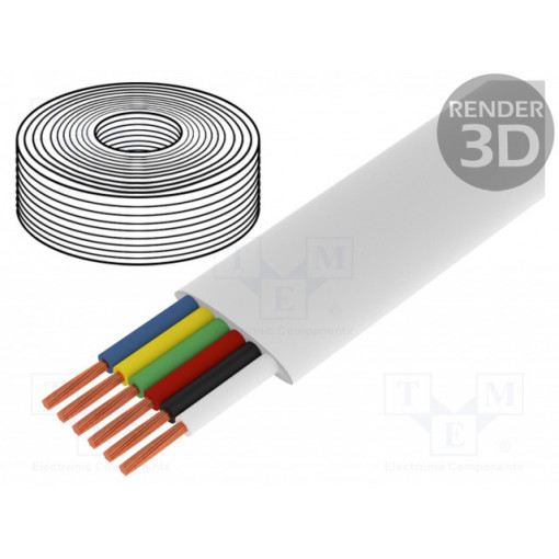CM06W; Wire: telecommunication cable; stranded; white; 100m; 0÷60°C; LOGILINK CM06W; Wire: telecommunication cable; stranded; white; 100m; 0÷60°C; LOGILINK