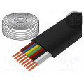 CM08; Wire: telecommunication cable; stranded; black; 100m; 0÷60°C; LOGILINK