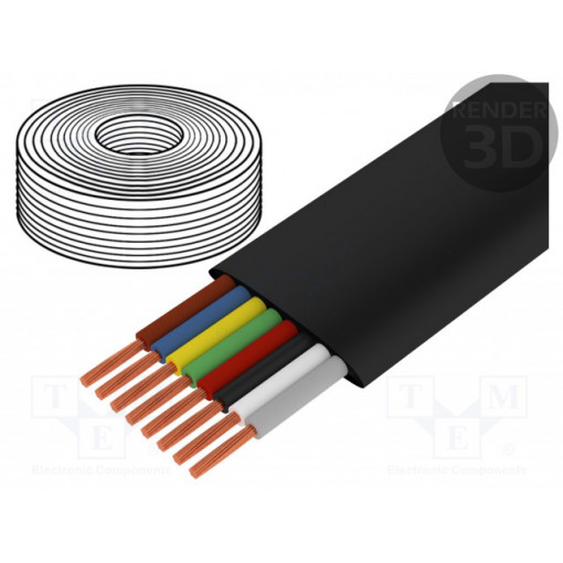 CM08; Wire: telecommunication cable; stranded; black; 100m; 0÷60°C; LOGILINK CM08; Wire: telecommunication cable; stranded; black; 100m; 0÷60°C; LOGILINK