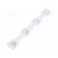 CN16606_DAISY-4X1-W; LED lens; rectangular; transparent; 50°; Colour: black; H: 20.2mm; LEDIL CN16606_DAISY-4X1-W; LED lens; rectangular; transparent; 50°; Colour: black; H: 20.2mm; LEDIL