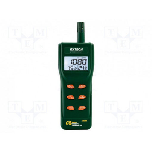 CO250; Meter: CO2, temperature and humidity; Interface: RS232; EXTECH