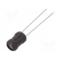 COIL0406-0.47; Inductor: wire; THT; 470uH; Ioper: 300mA; 3.96Ω; ±10%; Ø5.5x7.5mm; FERROCORE