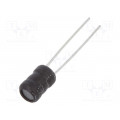 COIL0406-2.2; Inductor: wire; THT; 2.2mH; Ioper: 100mA; 16.84Ω; ±10%; Ø5.5x7.5mm; FERROCORE