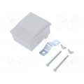 COLOR.5; Enclosure: junction box; X: 80mm; Y: 90mm; Z: 48mm; ABS; light grey; TEKO COLOR.5; Enclosure: junction box; X: 80mm; Y: 90mm; Z: 48mm; ABS; light grey; TEKO