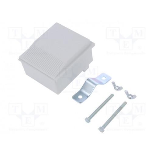 COLOR.5; Enclosure: junction box; X: 80mm; Y: 90mm; Z: 48mm; ABS; light grey; TEKO
