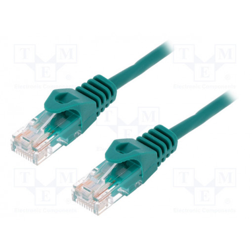 CP1045U; Patch cord; U/UTP; 5e; stranded; CCA; PVC; green; 1.5m; 26AWG; LOGILINK