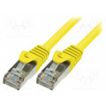 CP1057S; Patch cord; F/UTP; 5e; stranded; CCA; PVC; yellow; 2m; 26AWG; LOGILINK