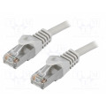 CP1062S; Patch cord; F/UTP; 5e; stranded; CCA; PVC; grey; 3m; 26AWG; LOGILINK