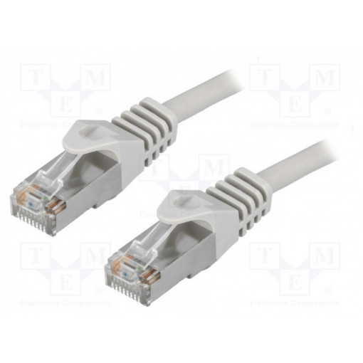 CP1062S; Patch cord; F/UTP; 5e; stranded; CCA; PVC; grey; 3m; 26AWG; LOGILINK