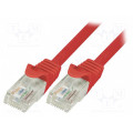 CP1064U; Patch cord; U/UTP; 5e; stranded; CCA; PVC; red; 3m; 26AWG; LOGILINK