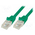 CP1065U; Patch cord; U/UTP; 5e; stranded; CCA; PVC; green; 3m; 26AWG; LOGILINK