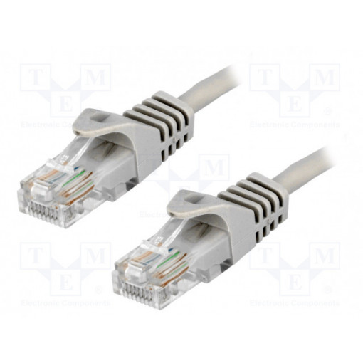 CP1072U; Patch cord; U/UTP; 5e; CCA; grey; 5m; RJ45 plug,both sides; LOGILINK