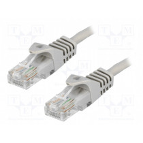 CP1102S; Patch cord; F/UTP; 5e; stranded; CCA; PVC; grey; 15m; 26AWG; LOGILINK