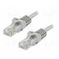 CP1102U; Patch cord; U/UTP; 5e; CCA; grey; 15m; RJ45 plug,both sides; LOGILINK