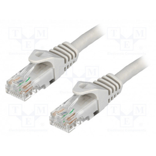 CP2022U; Patch cord; U/UTP; 6; stranded; CCA; PVC; grey; 0.5m; LOGILINK