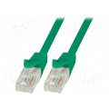 CP2045U; Patch cord; U/UTP; 6; stranded; CCA; PVC; green; 1.5m; 24AWG; LOGILINK