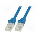 CP2046U; Patch cord; U/UTP; 6; stranded; CCA; PVC; blue; 1.5m; 24AWG; LOGILINK