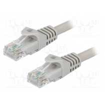 CP2062U; Patch cord; U/UTP; 6; stranded; CCA; PVC; grey; 3m; LOGILINK