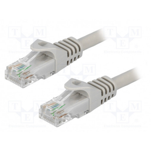 CP2062U; Patch cord; U/UTP; 6; stranded; CCA; PVC; grey; 3m; LOGILINK