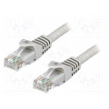 CP2082U; Patch cord; U/UTP; 6; stranded; CCA; PVC; grey; 7.5m; LOGILINK