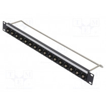 CP30184; Coupler; patch panel; BNC socket,both sides; RACK; 50Ω; screw; CLIFF CP30184; Coupler; patch panel; BNC socket,both sides; RACK; 50Ω; screw; CLIFF