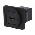 CP30201X; Coupler; both sides,USB C socket; FT; USB-C; plastic; 19x24mm; CLIFF CP30201X; Coupler; both sides,USB C socket; FT; USB-C; plastic; 19x24mm; CLIFF