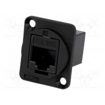 CP30222; Coupler; FT; Cat: 6; Layout: 8p8c; RJ45 socket,both sides; 19x24mm; CLIFF
