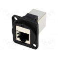 CP30222S; Coupler; FT; Cat: 6; shielded; Layout: 8p8c; RJ45 socket,both sides; CLIFF