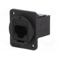 CP30223X; Coupler; FT; Cat: 3; Layout: 6p4c; RJ11 socket,both sides; 19x24mm; CLIFF CP30223X; Coupler; FT; Cat: 3; Layout: 6p4c; RJ11 socket,both sides; 19x24mm; CLIFF