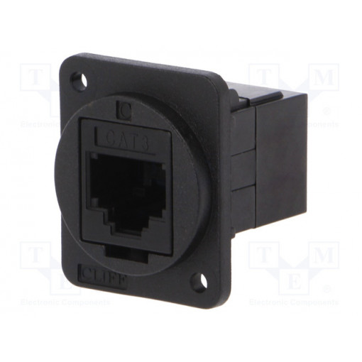 CP30223X; Coupler; FT; Cat: 3; Layout: 6p4c; RJ11 socket,both sides; 19x24mm; CLIFF