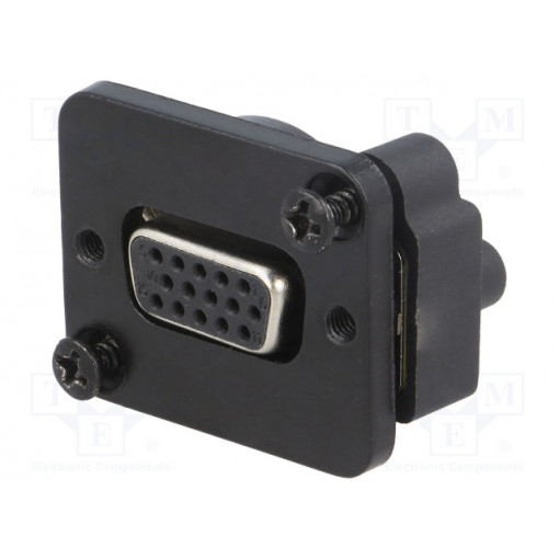 CP30229BM; Transition: D-Sub coupler; D-Sub 15pin HD socket x2,both sides; CLIFF