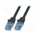 CP3023U; Patch cord; U/UTP; 6a; stranded; CCA; PVC; black; 500mm; 26AWG; LOGILINK CP3023U; Patch cord; U/UTP; 6a; stranded; CCA; PVC; black; 500mm; 26AWG; LOGILINK