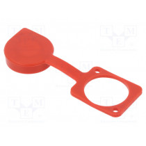CP30285R; Protection cap; red; Case: XLR standard; 19x24mm; Series: FT; CLIFF
