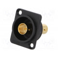 CP303112G; Coupler; BNC socket,both sides; FT; gold-plated; plastic; 19x24mm; CLIFF