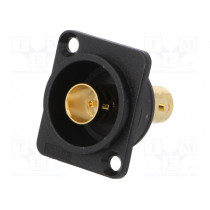 CP303112G; Coupler; BNC socket,both sides; FT; gold-plated; plastic; 19x24mm; CLIFF