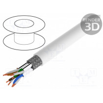 CPV0041; Wire; S/FTP; 7; industrial Ethernet; stranded; Cu; LSZH; white; 100m; LOGILINK