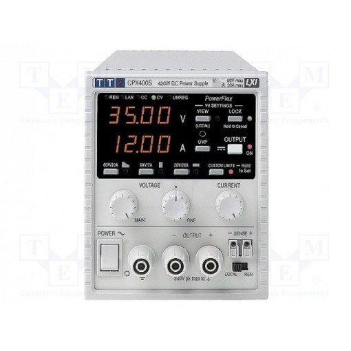 ; Power supply: laboratory; Channels: 1; 0÷60VDC; 0÷20A; Plug: EU,UK; AIM-TTI ; Power supply: laboratory; Channels: 1; 0÷60VDC; 0÷20A; Plug: EU,UK; AIM-TTI