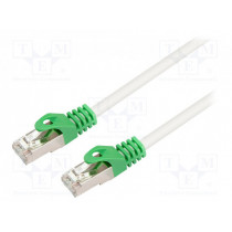 CQ2023X; Patch cord; S/FTP; 6; solid; Cu; LSZH; grey; Len: 1m; 27AWG; LOGILINK
