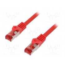 CQ2044S; Patch cord; S/FTP; 6; stranded; Cu; LSZH; red; 1.5m; 27AWG; LOGILINK
